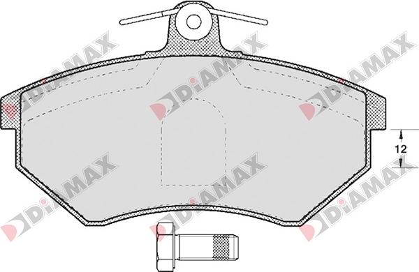 Diamax N09060 - Bremžu uzliku kompl., Disku bremzes ps1.lv