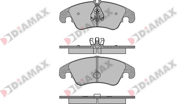 Diamax N09068 - Bremžu uzliku kompl., Disku bremzes ps1.lv