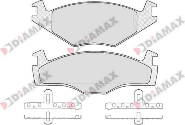 Diamax N09063 - Bremžu uzliku kompl., Disku bremzes ps1.lv