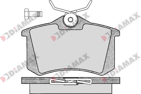 Diamax N09008 - Bremžu uzliku kompl., Disku bremzes ps1.lv