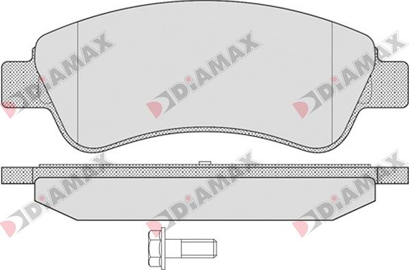 Diamax N09003 - Bremžu uzliku kompl., Disku bremzes ps1.lv