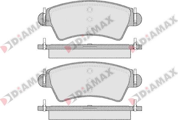 Diamax N09085 - Bremžu uzliku kompl., Disku bremzes ps1.lv