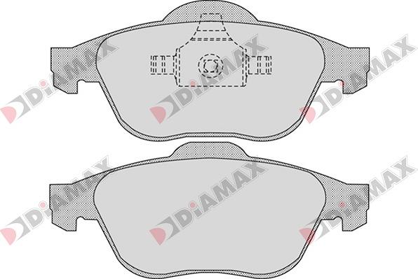 Diamax N09037 - Bremžu uzliku kompl., Disku bremzes ps1.lv