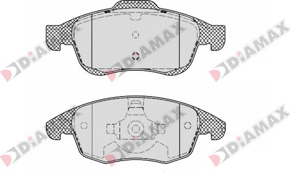 Diamax N09076 - Bremžu uzliku kompl., Disku bremzes ps1.lv