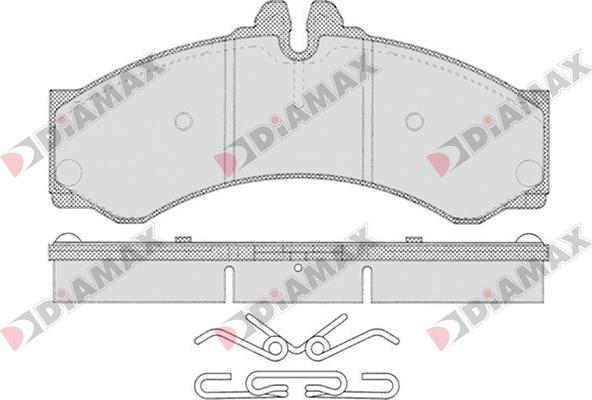 Diamax N09144 - Bremžu uzliku kompl., Disku bremzes ps1.lv