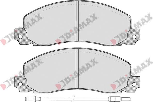 Diamax N09156 - Bremžu uzliku kompl., Disku bremzes ps1.lv