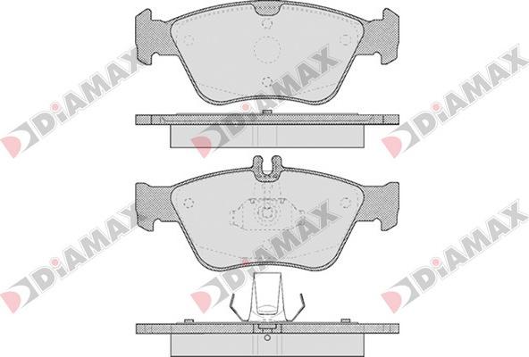 Diamax N09157 - Bremžu uzliku kompl., Disku bremzes ps1.lv