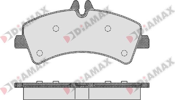 Diamax N09169 - Bremžu uzliku kompl., Disku bremzes ps1.lv