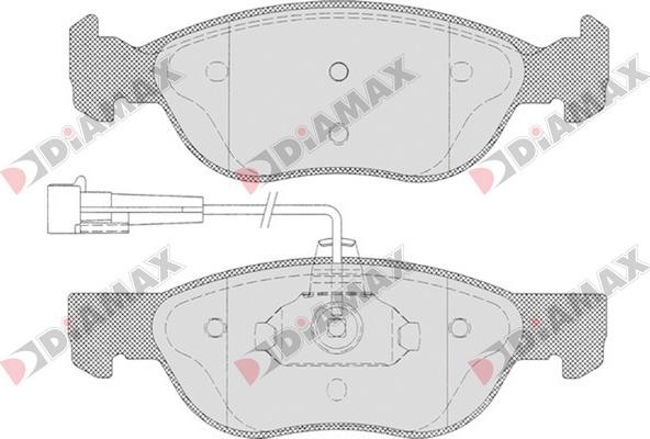 Diamax N09100 - Bremžu uzliku kompl., Disku bremzes ps1.lv