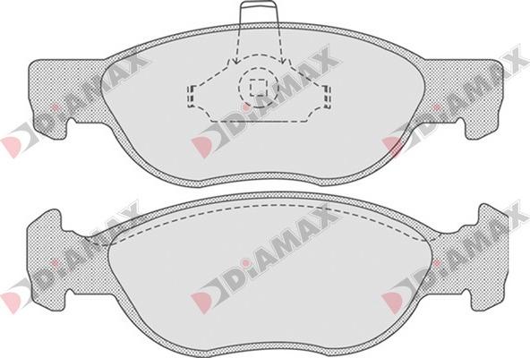 Diamax N09103 - Bremžu uzliku kompl., Disku bremzes ps1.lv