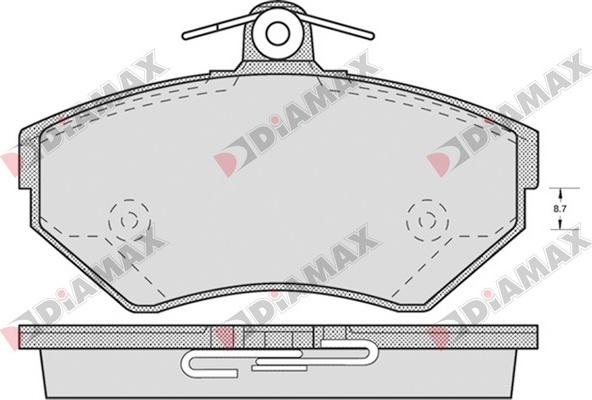 Diamax N09102 - Bremžu uzliku kompl., Disku bremzes ps1.lv