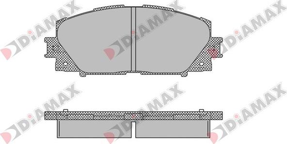 Diamax N09136 - Bremžu uzliku kompl., Disku bremzes ps1.lv