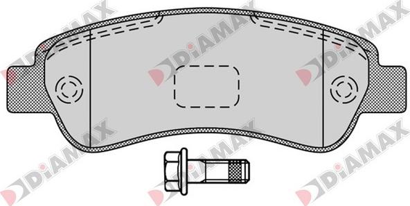 Diamax N09176 - Bremžu uzliku kompl., Disku bremzes ps1.lv