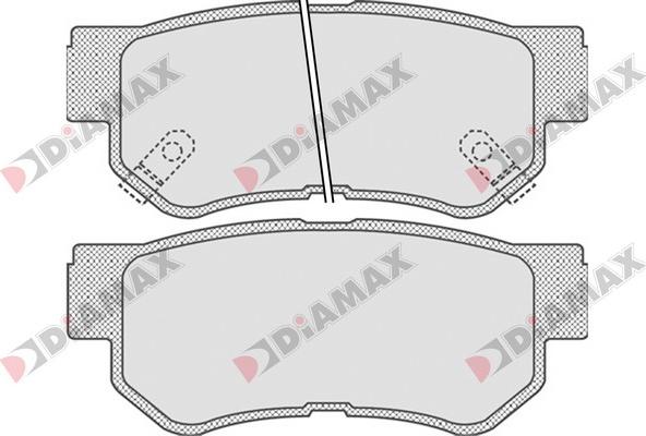 Diamax N09171 - Bremžu uzliku kompl., Disku bremzes ps1.lv