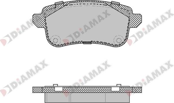 Diamax N09859 - Bremžu uzliku kompl., Disku bremzes ps1.lv