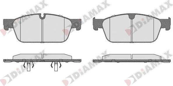 Diamax N09856 - Bremžu uzliku kompl., Disku bremzes ps1.lv