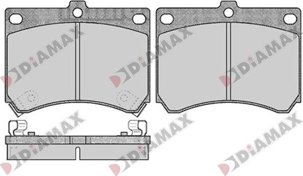 Diamax N09804 - Bremžu uzliku kompl., Disku bremzes ps1.lv