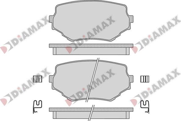 Diamax N09810 - Bremžu uzliku kompl., Disku bremzes ps1.lv