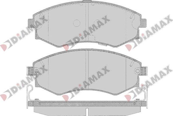 Diamax N09826 - Bremžu uzliku kompl., Disku bremzes ps1.lv