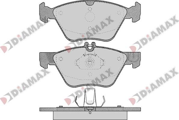 Diamax N09820 - Bremžu uzliku kompl., Disku bremzes ps1.lv