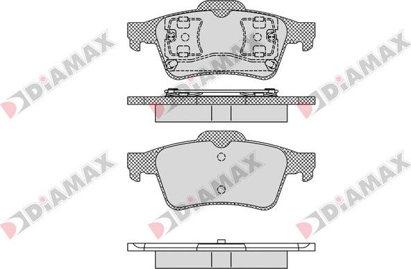 Diamax N09349 - Bremžu uzliku kompl., Disku bremzes ps1.lv