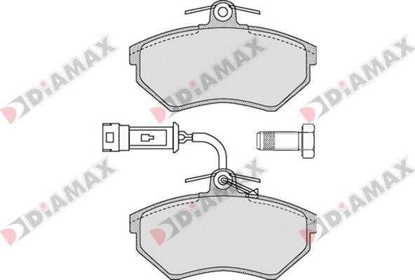 Diamax N09340 - Bremžu uzliku kompl., Disku bremzes ps1.lv