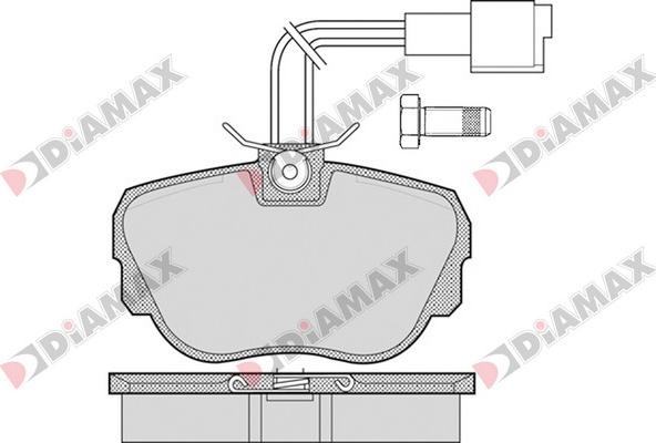 Diamax N09314 - Bremžu uzliku kompl., Disku bremzes ps1.lv