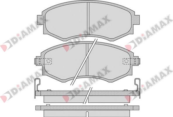 Diamax N09321 - Bremžu uzliku kompl., Disku bremzes ps1.lv