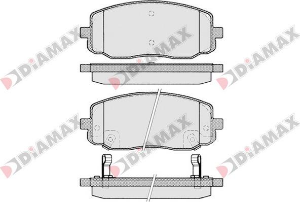 Diamax N09240 - Bremžu uzliku kompl., Disku bremzes ps1.lv