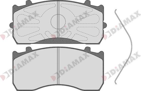 Diamax N09263 - Bremžu uzliku kompl., Disku bremzes ps1.lv