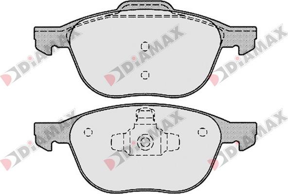 Diamax N09267 - Bremžu uzliku kompl., Disku bremzes ps1.lv