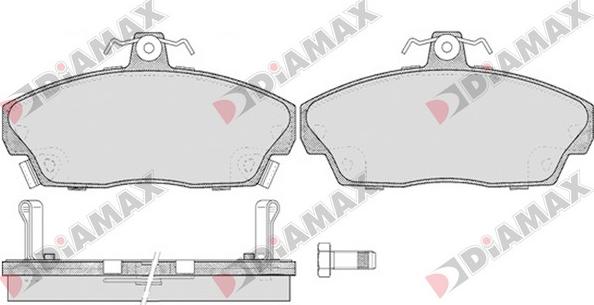 Diamax N09207 - Bremžu uzliku kompl., Disku bremzes ps1.lv