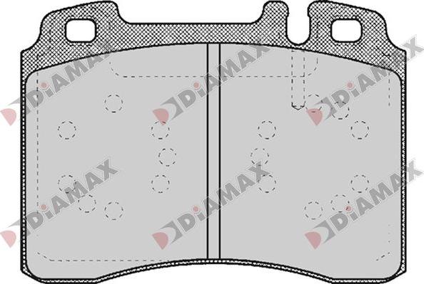 Diamax N09799 - Bremžu uzliku kompl., Disku bremzes ps1.lv