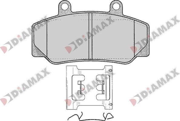 Diamax N09795 - Bremžu uzliku kompl., Disku bremzes ps1.lv