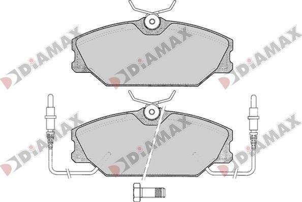 Diamax N09792 - Bremžu uzliku kompl., Disku bremzes ps1.lv