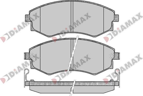 Diamax N09766 - Bremžu uzliku kompl., Disku bremzes ps1.lv