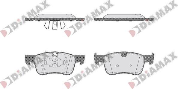 Diamax N09760 - Bremžu uzliku kompl., Disku bremzes ps1.lv