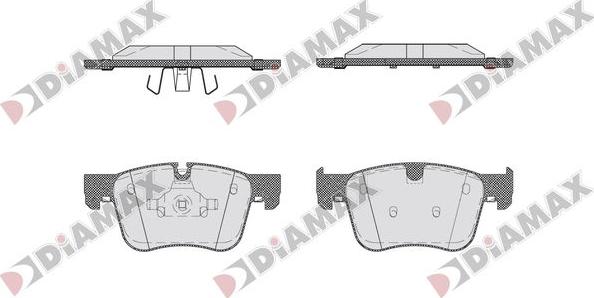 Diamax N09761 - Bremžu uzliku kompl., Disku bremzes ps1.lv