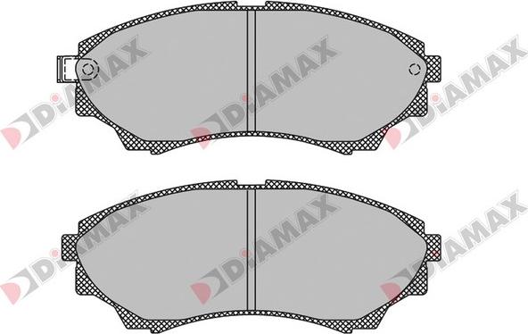 Diamax N09705 - Bremžu uzliku kompl., Disku bremzes ps1.lv