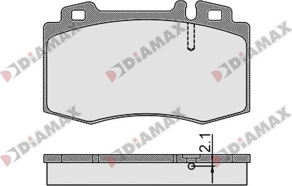 Diamax N09774 - Bremžu uzliku kompl., Disku bremzes ps1.lv