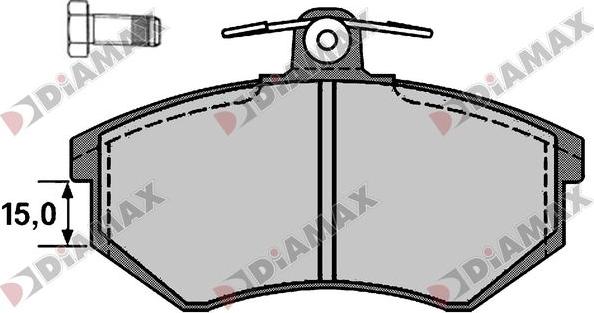 Diamax N09770 - Bremžu uzliku kompl., Disku bremzes ps1.lv