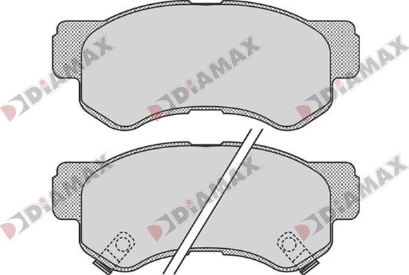 Diamax N09773 - Bremžu uzliku kompl., Disku bremzes ps1.lv