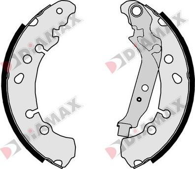 Diamax N01104 - Bremžu loku komplekts ps1.lv