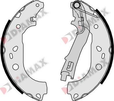 Diamax N01357 - Bremžu loku komplekts ps1.lv