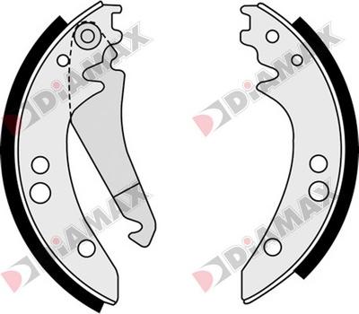 Diamax N01322 - Bremžu loku komplekts ps1.lv