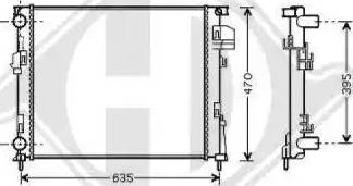 Diederichs 8449506 - Radiators, Motora dzesēšanas sistēma ps1.lv