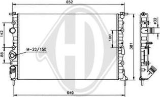 Diederichs 8446205 - Radiators, Motora dzesēšanas sistēma ps1.lv