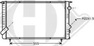 Diederichs 8448906 - Radiators, Motora dzesēšanas sistēma ps1.lv