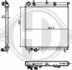 Diederichs 8400504 - Radiators, Motora dzesēšanas sistēma ps1.lv