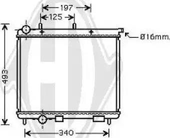 Diederichs 8400005 - Radiators, Motora dzesēšanas sistēma ps1.lv